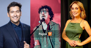 Karen Doggenweiler y Rafael Araneda se encontraron con Charly García en Argentina: 