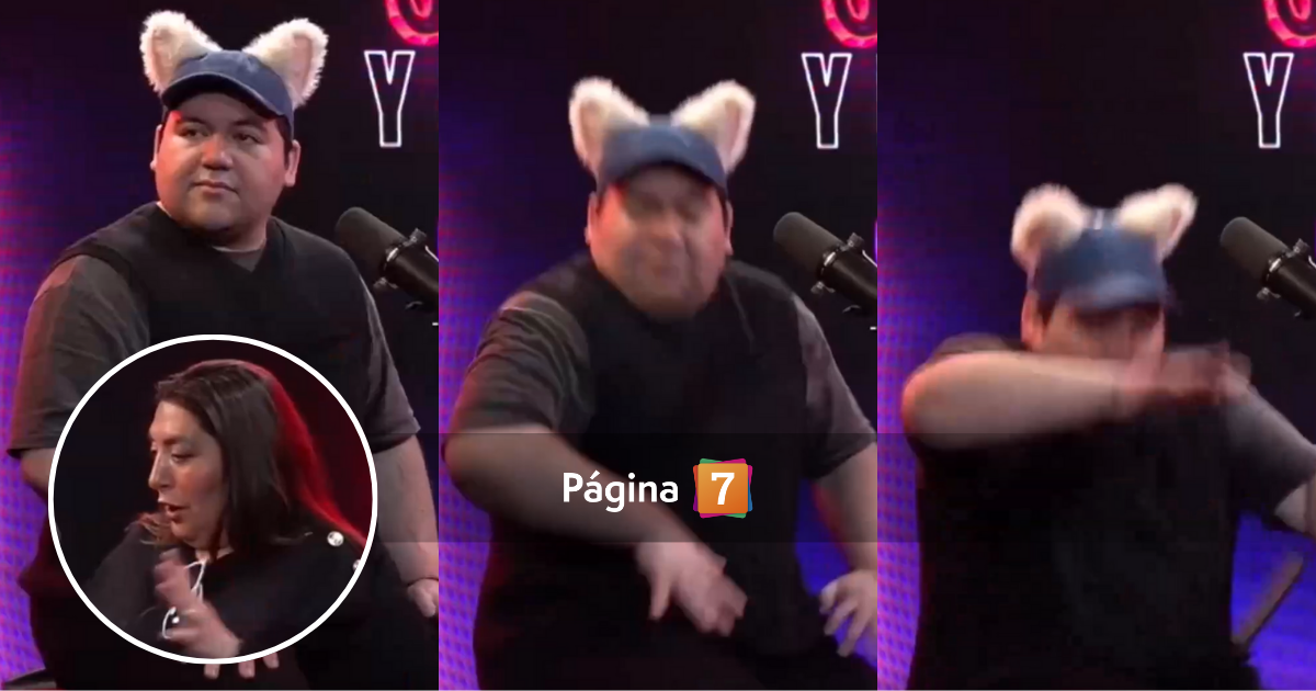 Mientras entrevistaba a la Pincoya Danilo 21 sufrió caída en su propio podcast