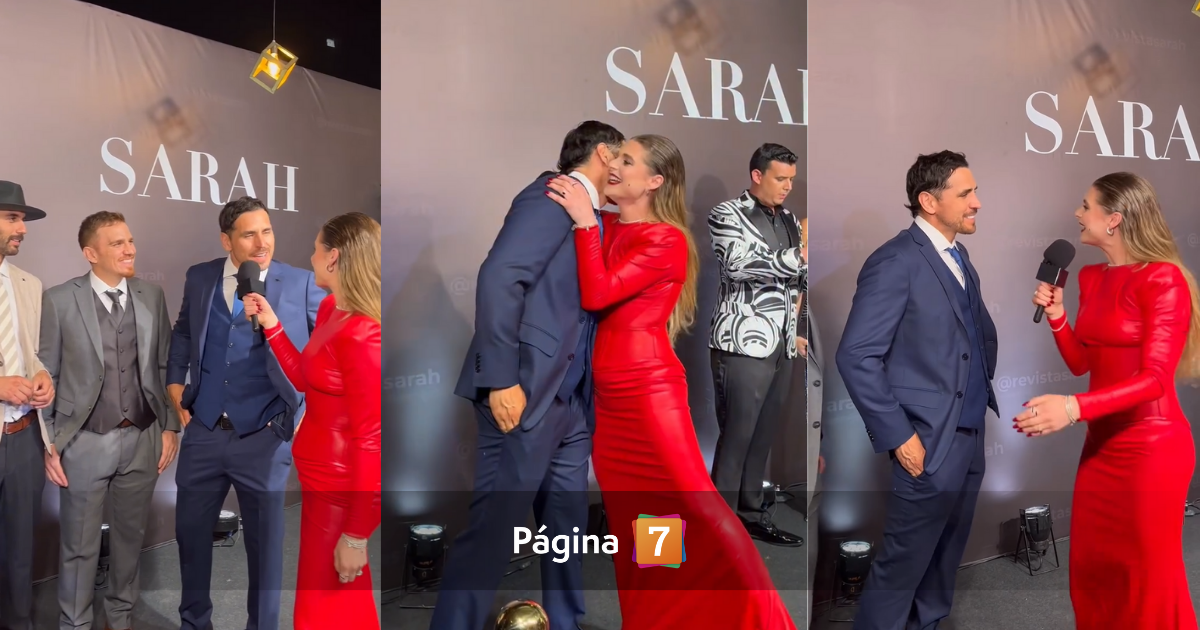 Imagen Tanza Varela y su reencuentro con Pangal Andrade en la alfombra roja de los Premios Cordillera