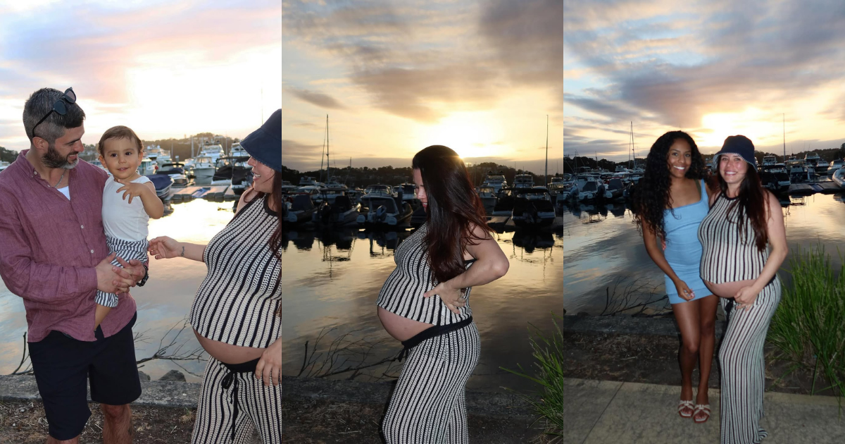 Angie Alvarado mostró su avanzado embarazo con tiernas postales: "Así se ve mi octubre"