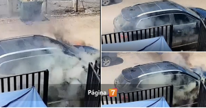 Mujer sufrió incendio de su auto tras llegar de revisión técnica que aprobó sin problemas en Rengo