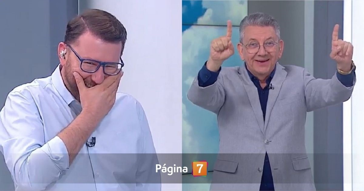 Broma de Meganoticias a Jaime Leyton provocó ataque de risa a Luis Ugalde