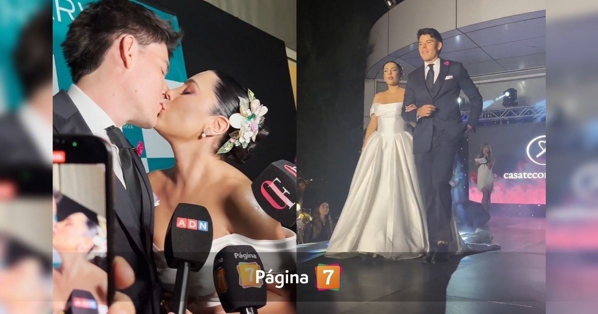 Daniela Aránguiz y Cuco Cerda desfilaron de novios y sinceraron su relación