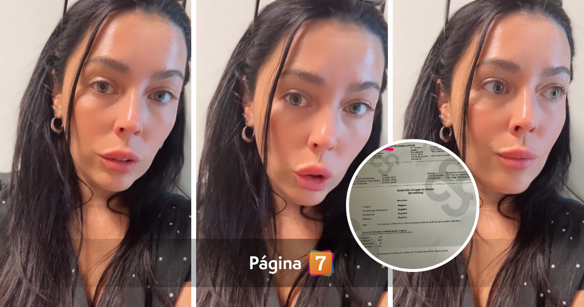 Daniela Aránguiz cumplió su palabra y se realizó examen de droga: "Aquí están los resultados"