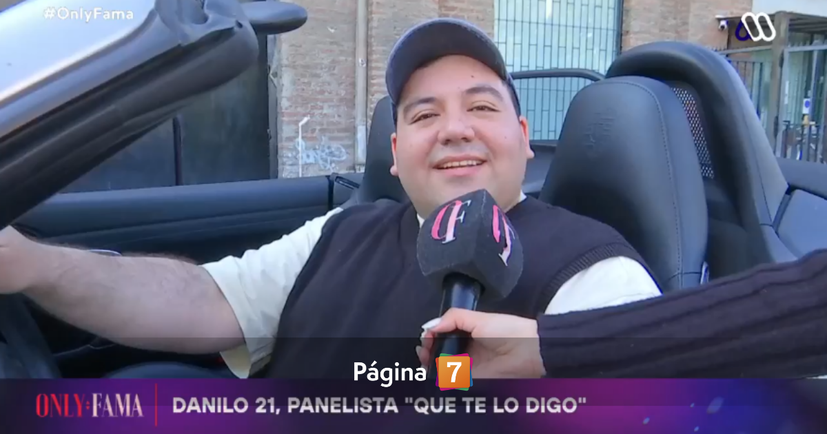 La noche de este viernes, en un nuevo capítulo de Only fama, llamó la atención la aparición de Danilo 21 a bordo de un auto descapotable.