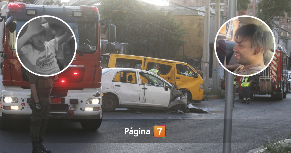 ¿Quiénes eran los dos delincuentes que chocaron furgón en Recoleta? Tienen amplio prontuario