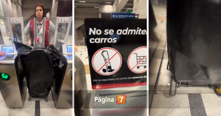 Apoyan a funcionaria que prohibió ingreso a comerciante ilegal extranjero en Metro de Santiago