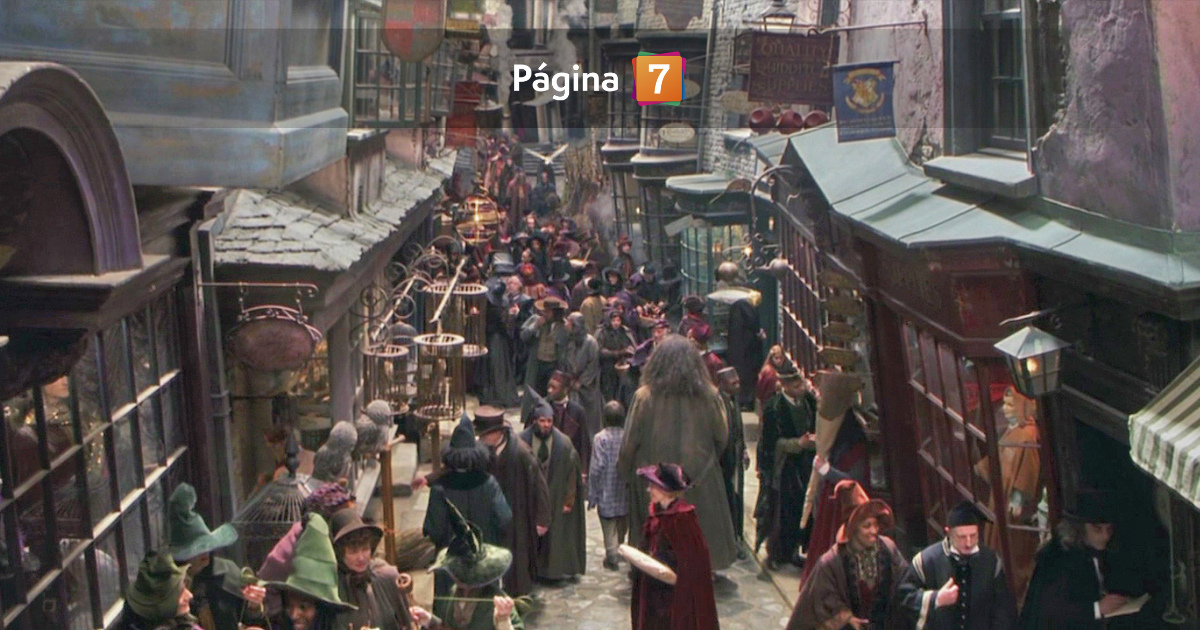 imágenes del nuevo callejón Diagon para la serie de Harry Potter