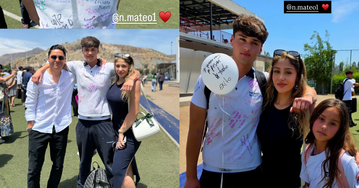 Pamela Díaz y Manuel Neira celebraron importante logro de su hijo: hermanas lo acompañaron