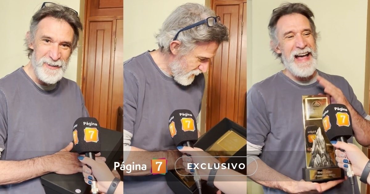 Pancho Melo reaccionó con humor al recibir el Premio Cordillera a Mejor Actor