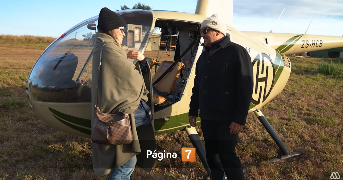 Rafael Araneda hizo broma a Marcela Vacarezza con helicóptero
