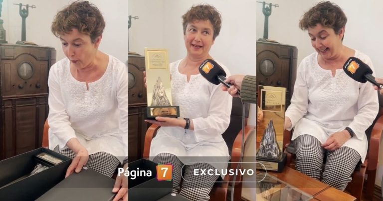 La reacción de Paulina Urrutia al recibir galardón de Premios Cordillera: mencionó a Augusto Góngora