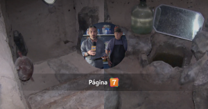 Vecino de Cerrillos derribó un muro y halló túneles con tesoros subterráneos