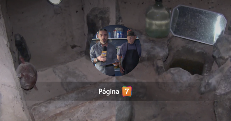 Vecino de Cerrillos derribó un muro y halló túneles con tesoros subterráneos