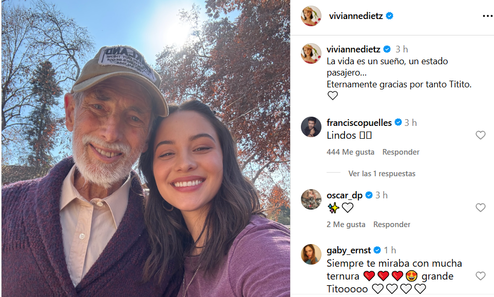 Vivianne Dietz se despide de Tito Noguera