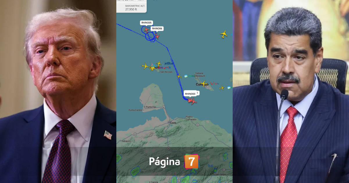 Aviones militares de EEUU sobrevolaron las aguas cerca de Venezuela