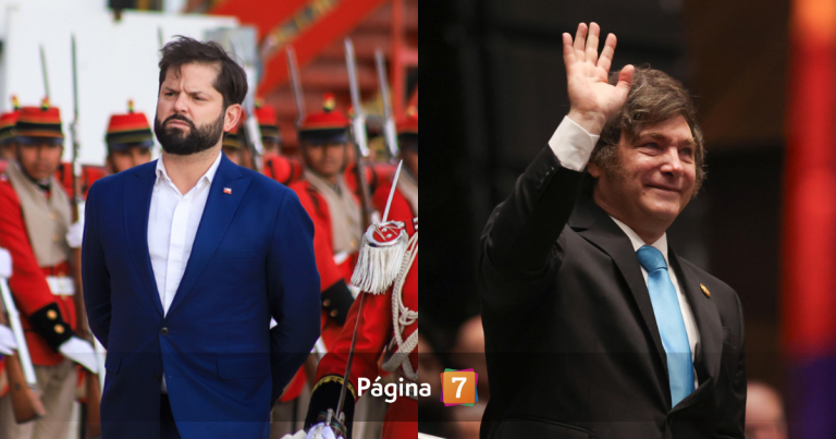 “Otra vergüenza más”: oposición arremete contra Gabriel Boric por saludo a Javier Milei en Bolivia
