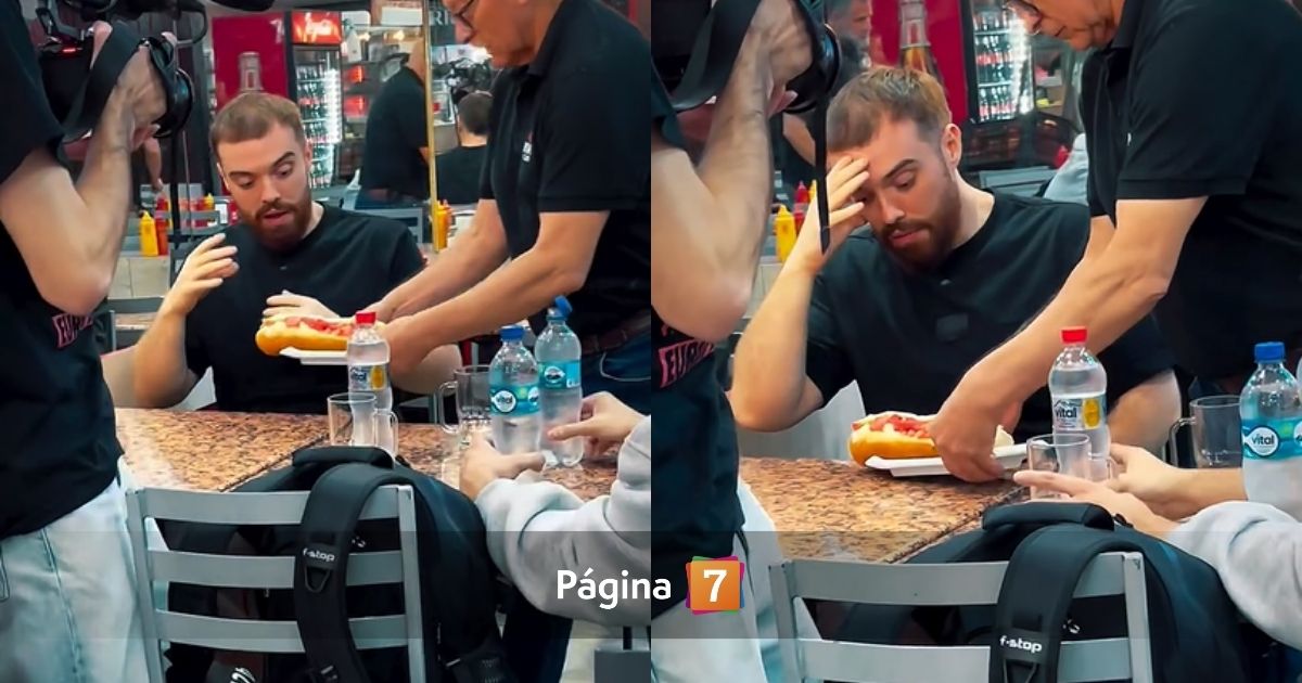 Ibai Llanos quedó impactado tras probar un complejo en tradicional local durante su visita a Chile