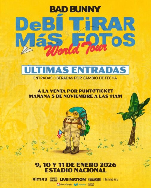 Este miércoles liberan nuevas entradas para Bad Bunny en Chile 2026 ¿a qué hora comienza la venta?