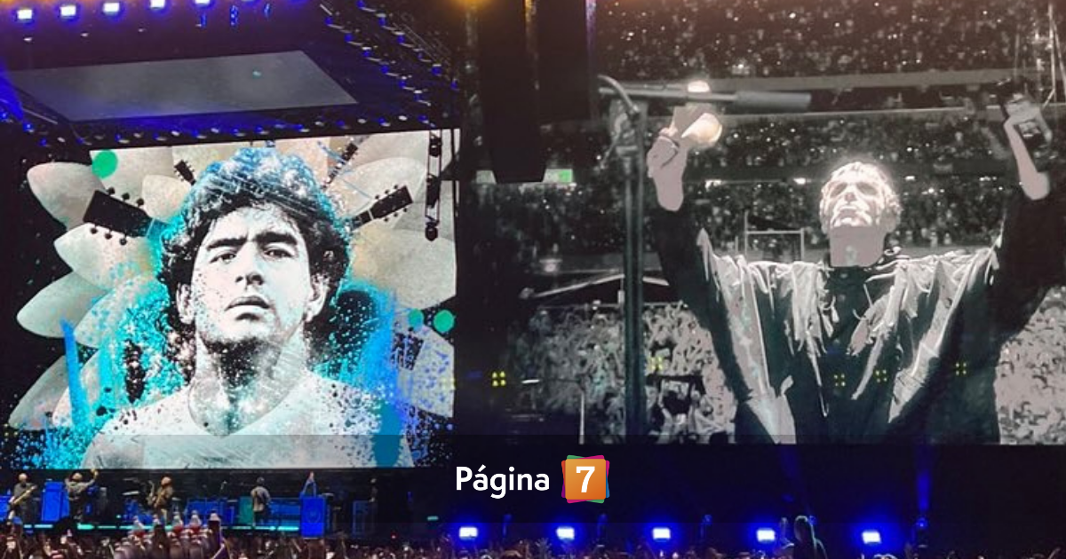 Oasis homenajea a Maradona en Buenos Aires
