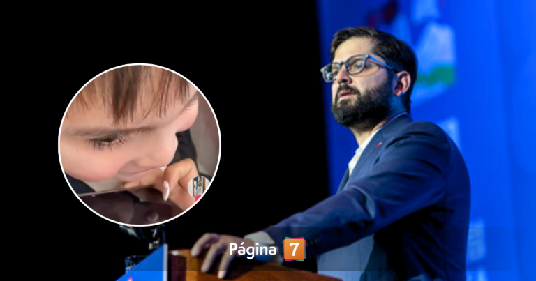 El emotivo video del niño que lloró por la salida de Boric y terminó invitado a La Moneda