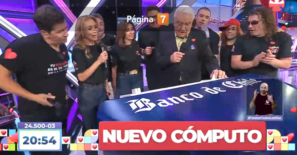 último cómputo Teletón antes del Estadio Nacional