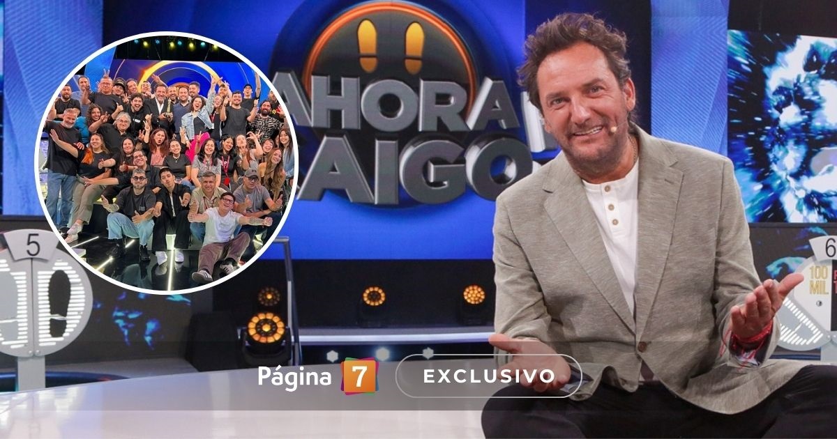 Daniel Fuenzalida celebró con equipo de Ahora Caigo triunfo en Premios Martín Fierro Latino