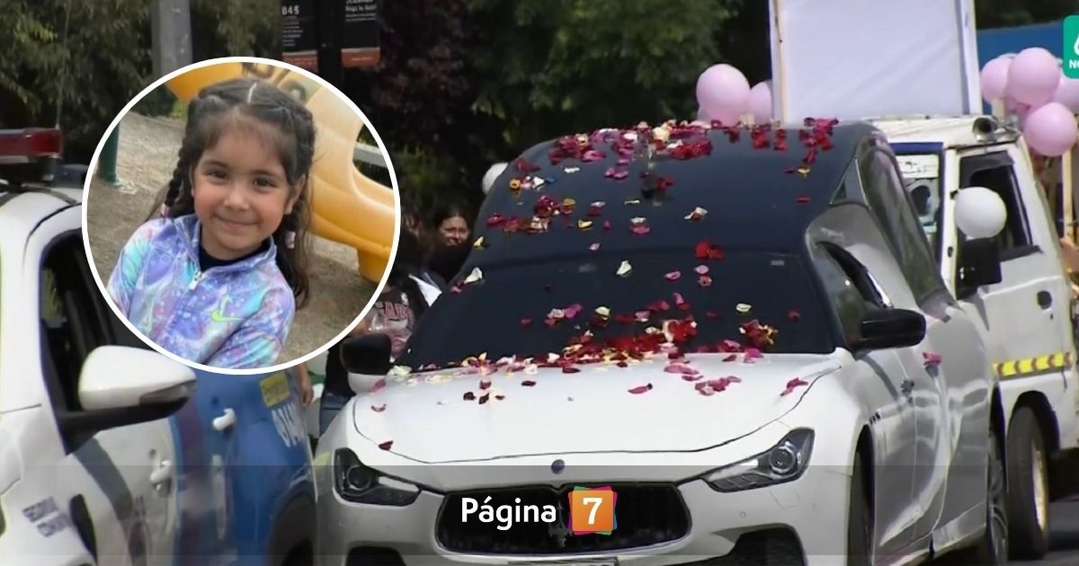 El emotivo funeral de Alexandra, niña de 6 años que murió atropellada por motociclista en Quilicura