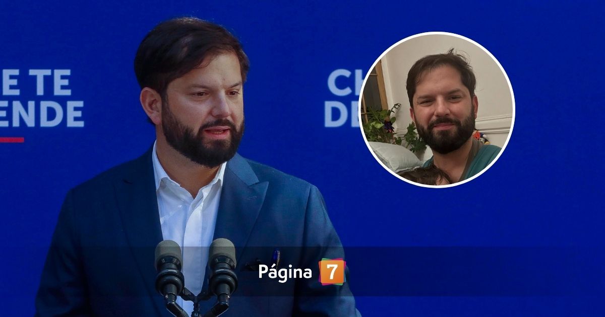 Presidente Boric compartió tierna foto junto a su hija en medio del debate de Anatel