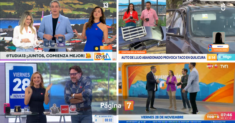 Previo a la Teletón: este fue el matinal que terminó la semana en lo más alto del rating