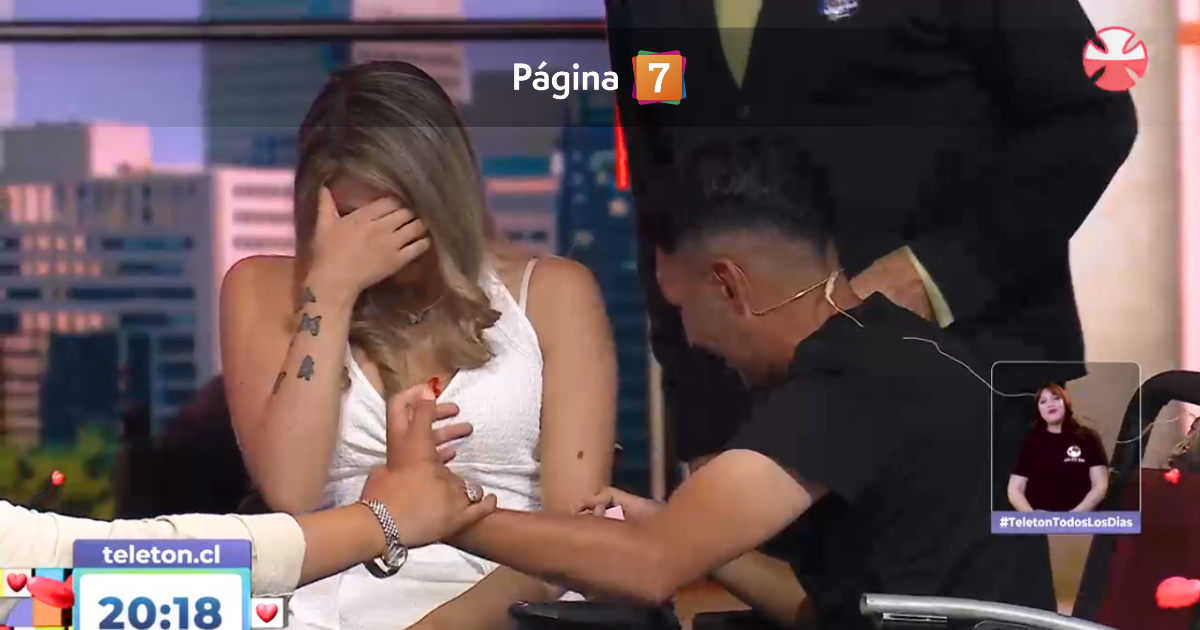 Teletón 2025 vivió una segunda propuesta de matrimonio: historia de la pareja conmovió a animadores