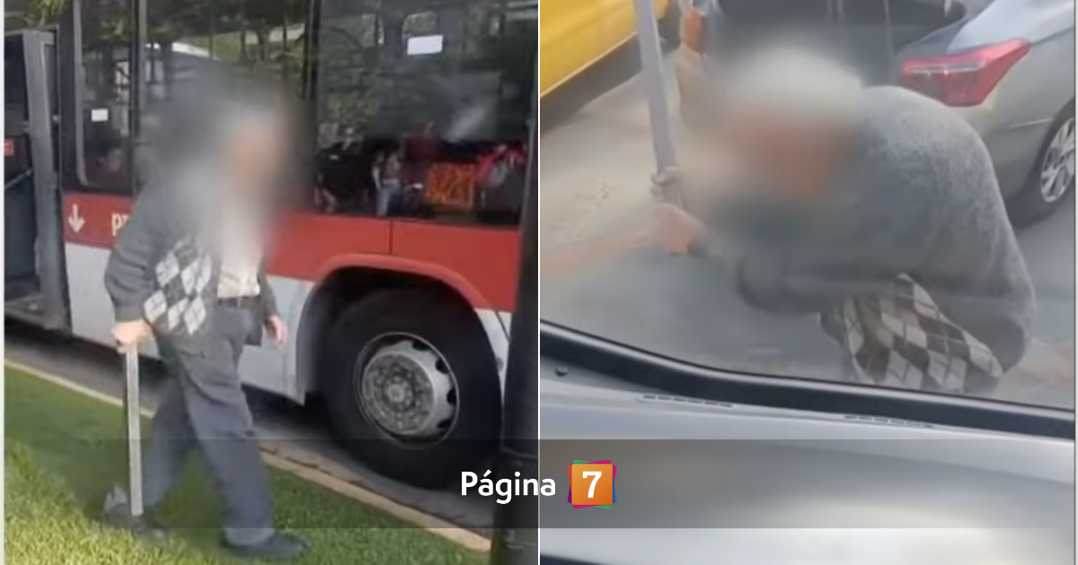 Taxista de 81 años atacó Bus Red