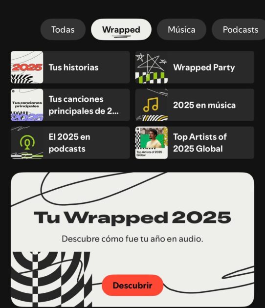 Tu Spotify Wrapped ya está disponible: revisa aquí cómo ver tu esperado resumen musical del año