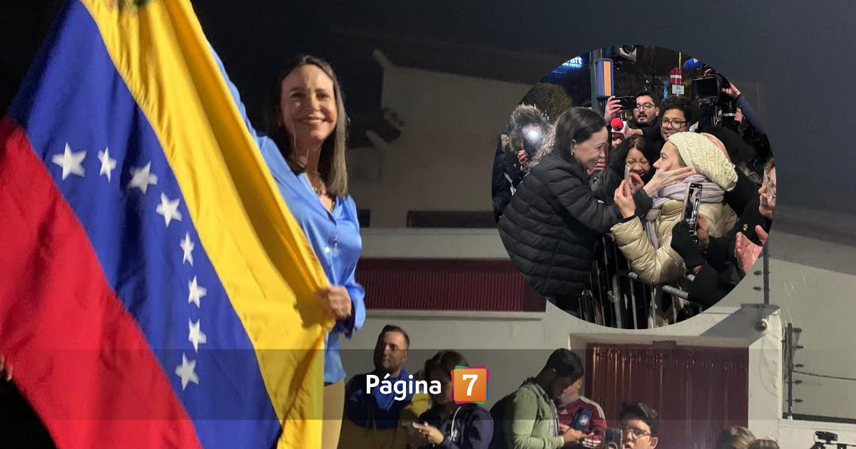 María Corina Machado llegó a Oslo