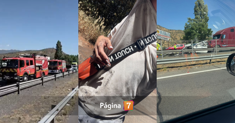 Accidente en Ruta 5 Sur deja a 2 personas graves y 54 afectados: hay corte de tránsito en Pelequén