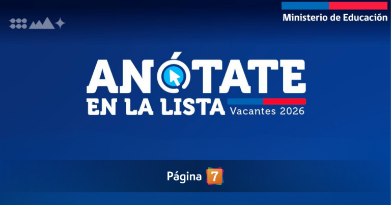 Parte “Anótate en la Lista 2026” en la RM: así funciona el proceso para buscar cupo escolar