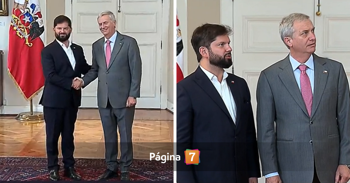 Así fue el saludo y recibimiento de Gabriel Boric a José Antonio Kast en La Moneda