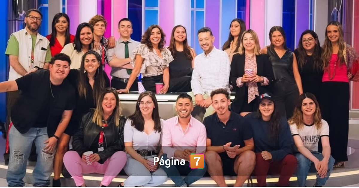 Carmen Gloria Arroyo con su equipo de La Jueza en TVN