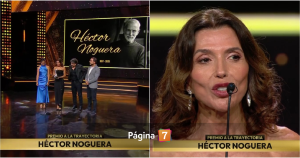 Carolina Arregui se emocionó en homenaje a Tito Noguera: 