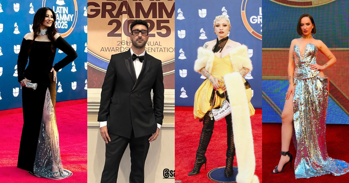 Artistas chilenos se lucieron en alfombra roja de los Latin Grammy 2025