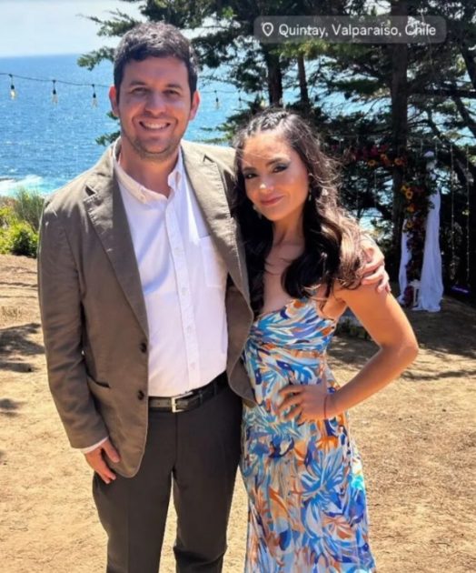 Daniela Muñoz y alcalde de Independencia, Agustín Iglesias