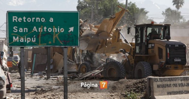 Inician demolición de toma El Trébol en Maipú: más de 100 familias serán desalojadas