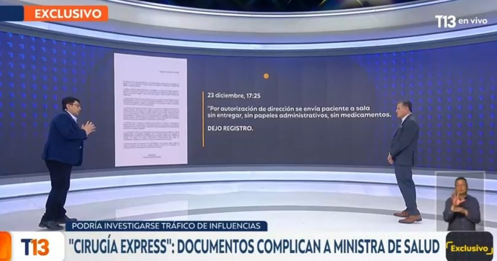 Los documentos que contradicen versión de Hospital del Salvador por operación a madre de ministra Ximena Aguilera