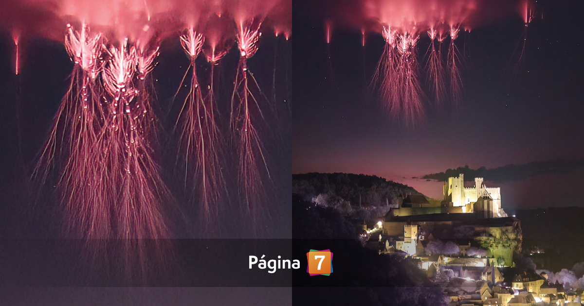 ¿Que son los"Duendes rojos" en el cielo?: La NASA reveló la imagen de un fenómeno eléctrico único