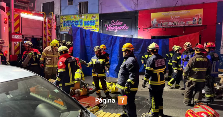 Estructura de salón de belleza colapsa en Iquique sobre trabajadores y clientes: una mujer falleció