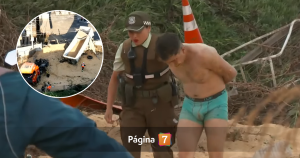 Volcó su camión y terminó detenido en ropa interior: el insólito final de accidente en San Bernardo