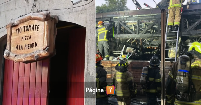 Incendio en popular pizzería Tío Tomate en Providencia: habría iniciado por falla eléctrica