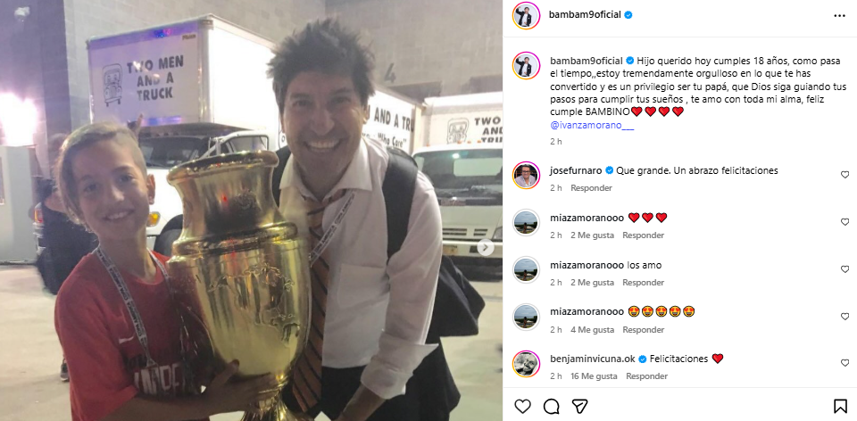 Hijo de María Alberó e Iván Zamorano cumplió 18 años: así luce actualmente el menor del clan