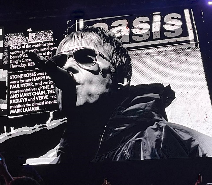 Liam Gallagher en concierto de Oasis en Chile