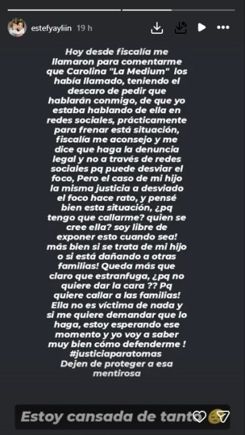 Madre de Tomás Bravo expuso a médium que la acusó ante Fiscalía por hablar de ella en redes